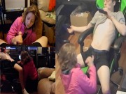 Heather Kane Milks College Cock at 3 Different Angles !