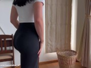 Hard Fucked and Spanked Big Butt Stepsister Who Got Stuck In The Basket POV 1/16