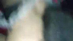 Step sister taking step brothers BBC with a buttplug in