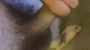 I cum on my feet for the first time