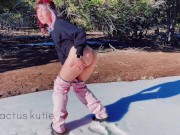 pink overalls pee in the snow - Screenshot 16 of 16 - Outdoor