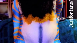Cute liger Pleasing himself