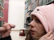 Heather Kane almost caught Sucking Cock in Public Library 10/16