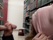 Heather Kane almost caught Sucking Cock in Public Library 11/16