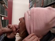 Heather Kane almost caught Sucking Cock in Public Library 14/16