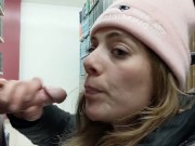 Heather Kane almost caught Sucking Cock in Public Library 8/16