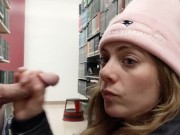 Heather Kane almost caught Sucking Cock in Public Library 9/16