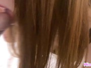 セックスする前に我慢できなくてちんちん舐めてくる彼女が可愛すぎてフル勃起　日本人 / 素人カップル / 個人撮影 / フェラ 9/16