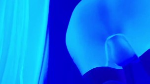 Showing feet in blacklight