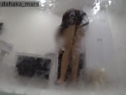 The hotel maid noticed me jerking off and decided to help. 7/16