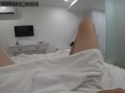 The hotel maid noticed me jerking off and decided to help. 9/16