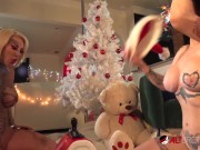 Two busty tattooed ladies have some holiday fun on the Tremor 15/16