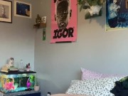 amber rides cock in her thigh high socks