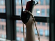 The Femdom Fetish Clip: Mommy Domme's Strapon and Foot Worship 9/16