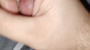 Jerking off with cum