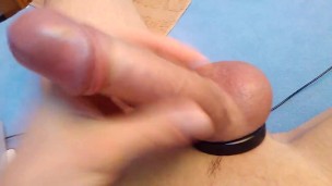 Smooth cock play with myself.