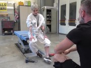 Slender Tattooed Girl Endures Domination 4/16