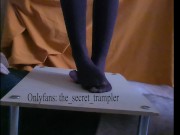 Nylon cock trampling board (preview, soon on onlyfans) 14/16