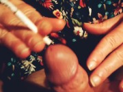 smoking a cigarette,playing with my cock 9/16