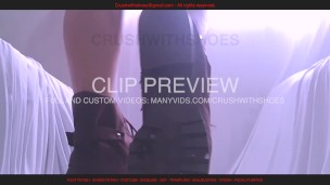 You may cum under my brown boots, but you'll suffer first