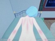 Rei Ayanami and I have intense sex in the bedroom. - Neon Genesis Evangelion POV Hentai 15/16