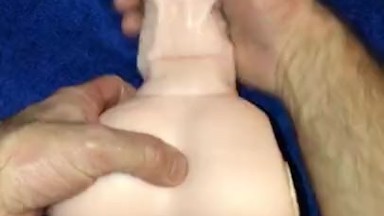 Watch Me POV Fuck My Gay Ass Flesh Toy And Nut All Over That Asshole And Push In My Cum With My Cock