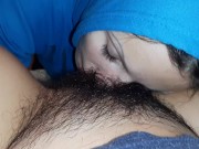 First Date Stranger Eats My Hairy Pussy Passionately - Lesbian_illusion