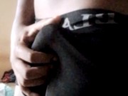 Mostrando na cueca, com pirika grande 8/16