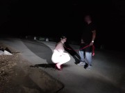 Hold me on leash like a dog to pee 1/16