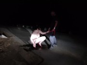 Hold me on leash like a dog to pee 15/16