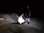 Hold me on leash like a dog to pee 2/16