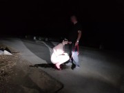 Hold me on leash like a dog to pee 4/16