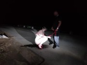 Hold me on leash like a dog to pee 5/16