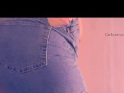 Very short tight shorts and using a new toy on my pussy! 2/16