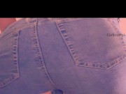 Very short tight shorts and using a new toy on my pussy! 5/16