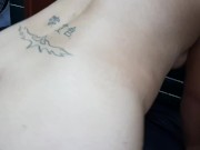 I masturbate in the kitchen while my stepbrother is in the living room. Part 4. We fuck in the kitch 3/16