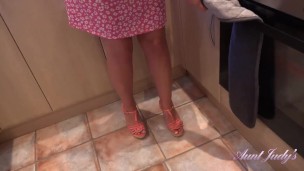 Aunt Judy's Big Tit MILFs - Busty BBW Housewife Charlie Rae - Naughty Kitchen Fun (POV)