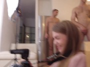 Backstage with title - piss drinking on a girl with tattoos 16/16