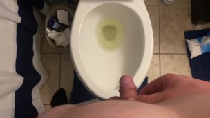 College Student Pissing and Showing Off Body