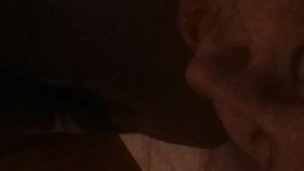 Cumshot in his own face