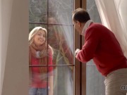 OLD4K. Hot colleen has wet hole rammed by guy who is three times older 1/16