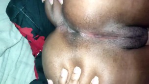 Anal boquiabierto a gran culo de ebano en misionero