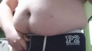 Standing cumshot from Chubby Bottom