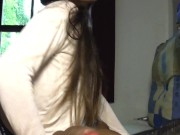 🔥Rubbing my big ass on this fiery Big cock and then suck until he cums 4/16