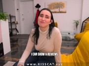 Busty StepMom in Jeans Teach StepSon How to Make Her Cum / Kisscat.xyz 3/16