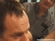 Cougar Housewife Fucked In Front Of Her Old Husband 6/16