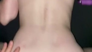 Tight redhead teen gets both holes filled