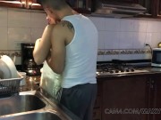 MaxyHanna Spanish fuck Intense In The Kitchen Sharing Their private moment - Amateur couple On Cam4 2/16