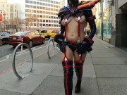 Teaser - Cosplay In the streets with lots of nip slip! 10/16