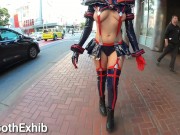 Teaser - Cosplay In the streets with lots of nip slip! 3/16